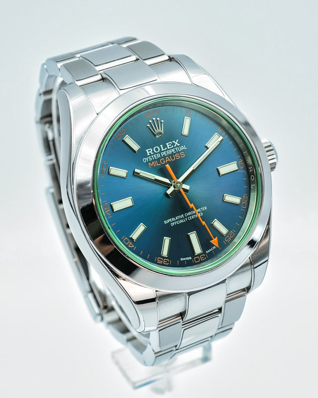 Rolex 116400GV Milgauss with Blue Dial