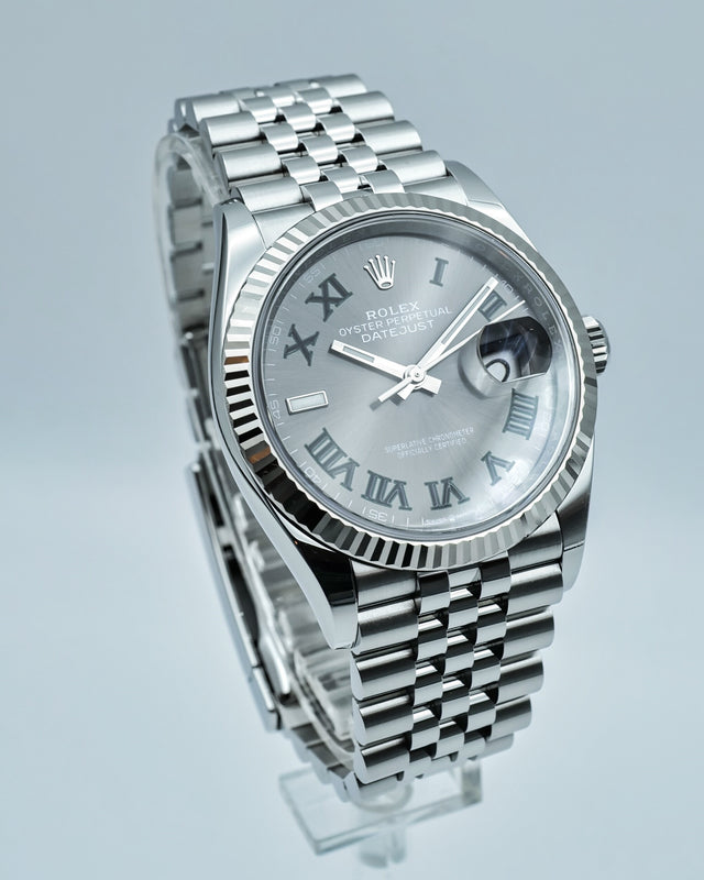 Rolex 126234 Datejust with Slate Roman Dial on Jubilee