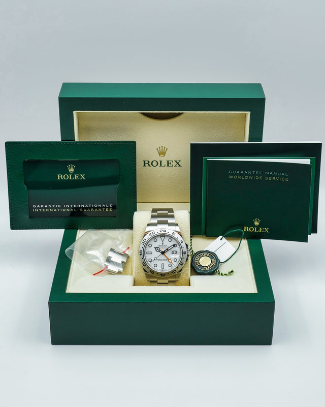 Rolex 226570 Explorer II with White Dial