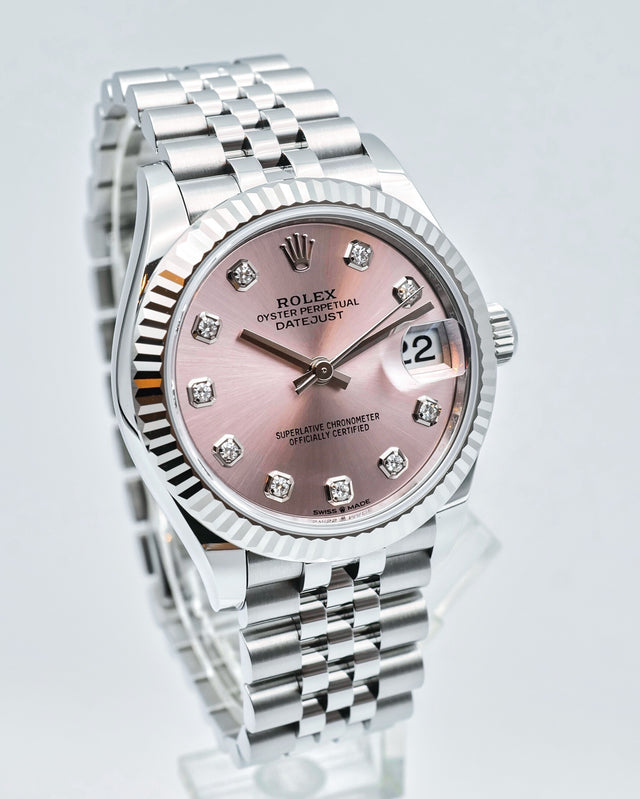 Rolex 278274 Datejust 31 with Pink Diamond Dial on Jubilee