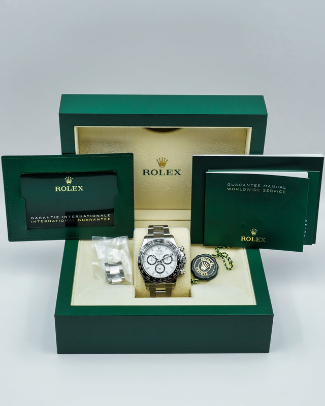 Rolex 126500LN Cosmograph Daytona with White Dial (New Model)