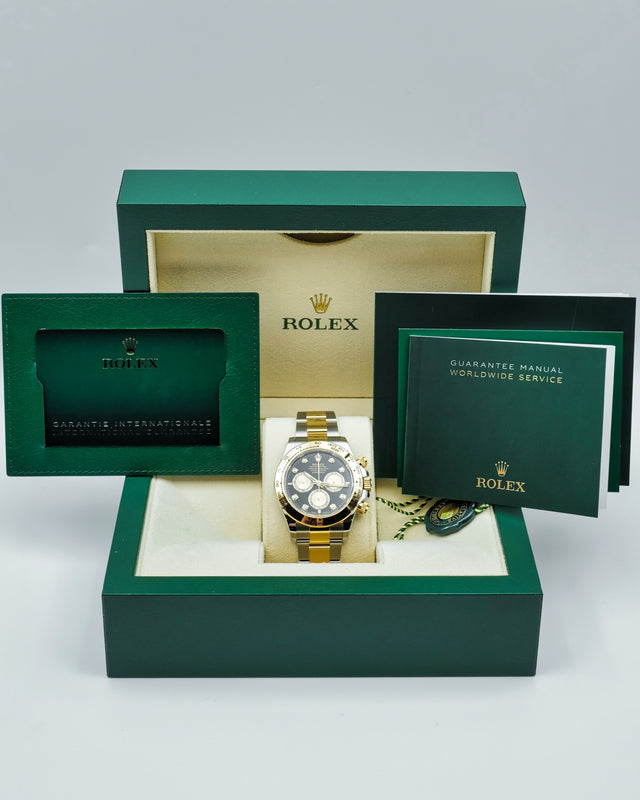 Rolex 126503 Cosmograph Daytona 18K/Stainless Steel with Black Diamond Dial