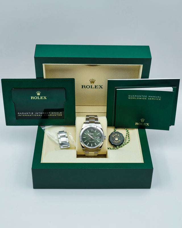 Rolex 126300 Datejust 41 with Mint Green Dial on Oyster