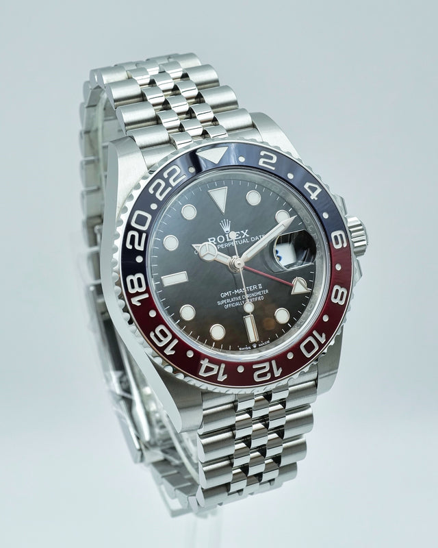 Rolex 126710BLRO GMT Master II on Jubilee (New Old Stock)