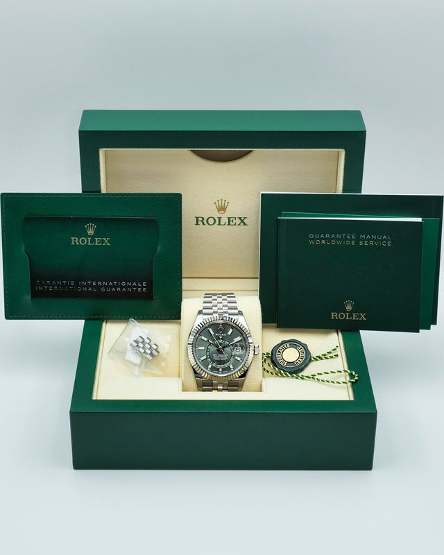 Rolex 336934 Sky-Dweller with Mint Green Dial on Jubilee