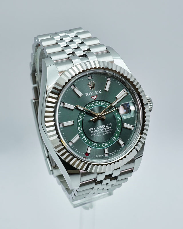 Rolex 336934 Sky-Dweller with Mint Green Dial on Jubilee