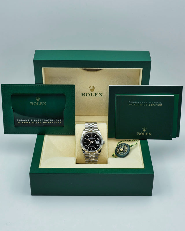 Rolex 126234 Datejust with Black Dial on Jubilee