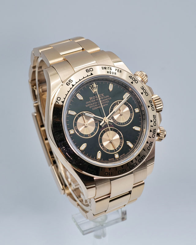 Rolex 116505 Cosmograph Daytona 18K Rose Gold with Black Dial