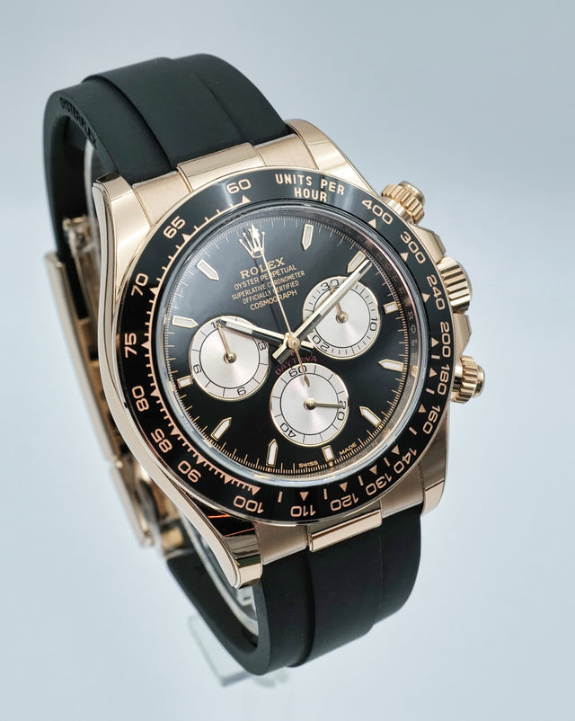 Rolex 126515LN Cosmograph Daytona 18K Rose Gold with Black Dial