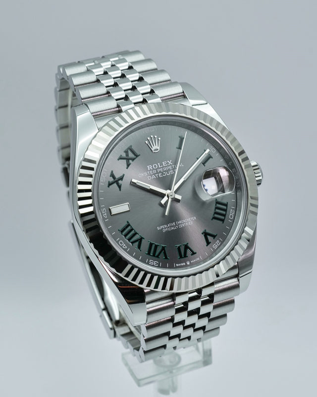 Rolex 126334 Datejust 41 with Slate Roman Dial on Jubilee