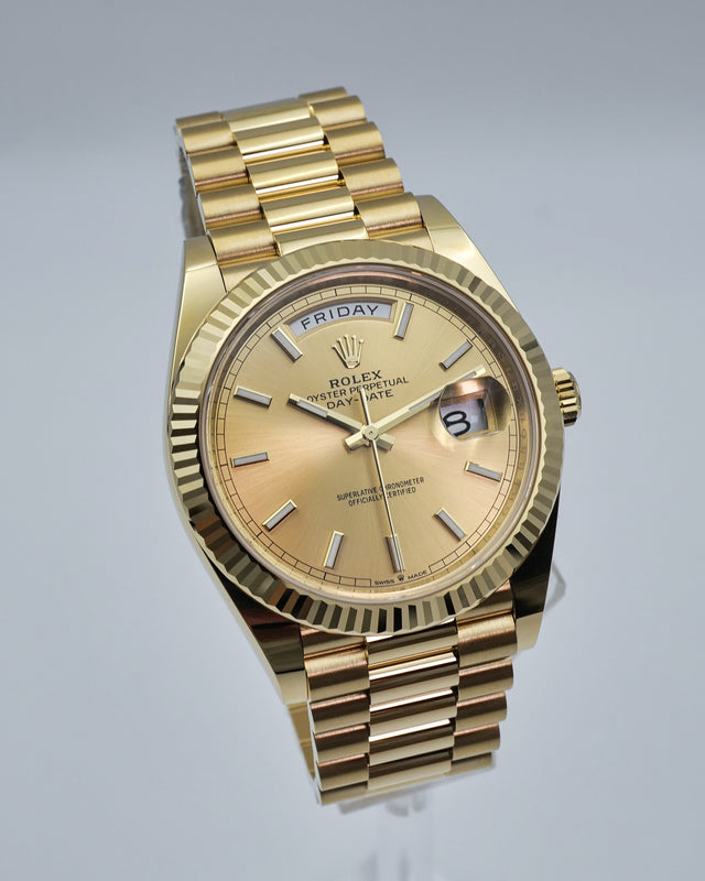 Rolex 228238 Day Date 40 18K Yellow Gold with Champagne Dial