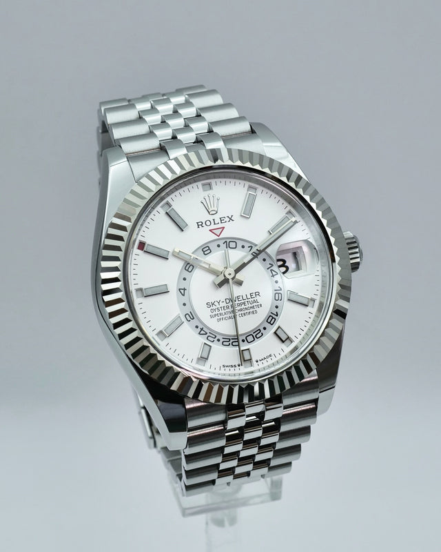 Rolex 336934 Sky-Dweller with White Dial on Jubilee